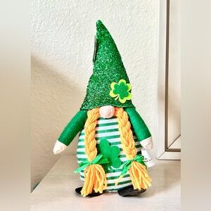 NWT GREENBRIER SAINT PATRICK’S GREEN GNOME PLUSH- 13” HIGH